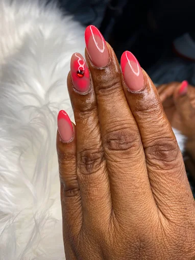 Long elegant acrylic nails